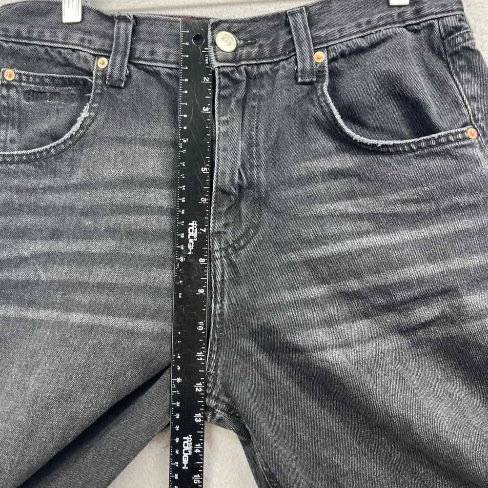 BDG Urban Outfitters Barrel Jeans Womens 31W Black High Rise Tapered Denim Pants